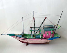 Load image into Gallery viewer, Boat made by the fisherfolk community of the Indus Delta in Rehri Goth, Karachi