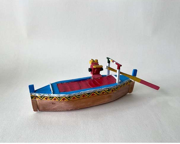 Boat made by the fisherfolk community of the Indus Delta in Rehri Goth, Karachi